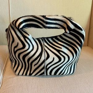 B-Low The Belt, Sidney Mini Tote in Zebra Pony Hair